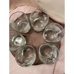 Set of Six (6) DiSaronno Wears Roberto Cavalli Rocks Drinking Glasses